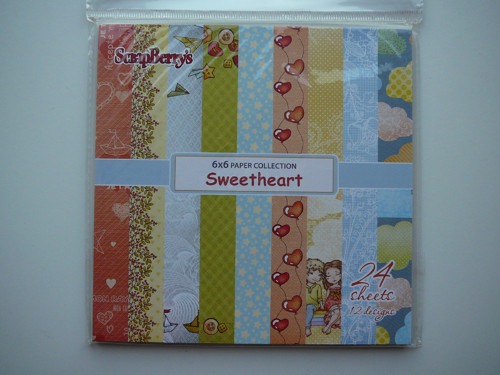 Sada papírů 2x12 ks 15,2x15,2 cm