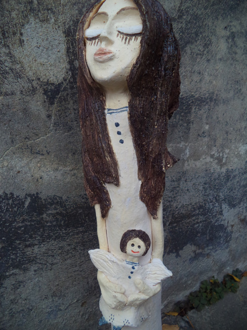 Dívka s andílkem 54cm SLEVA — foto 1