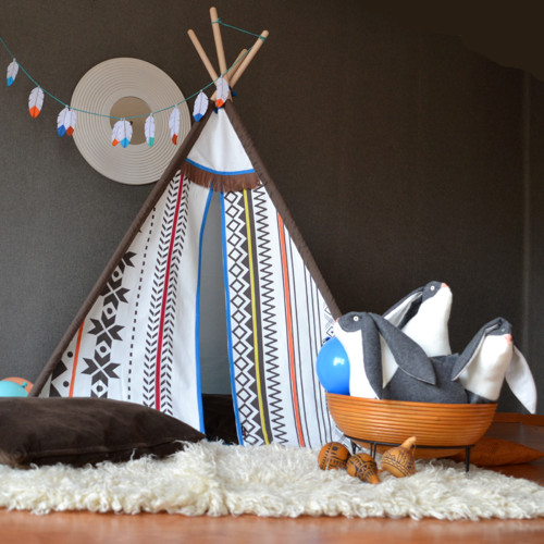 Teepee Indián 3 (stan,tyče,girlanda) — foto 1