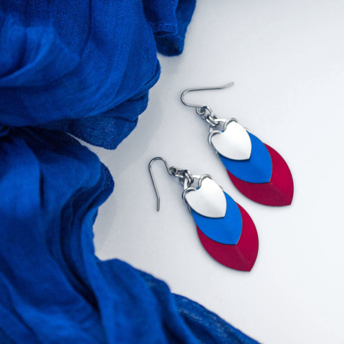 Krovky Tricolora - náušnice — foto 1