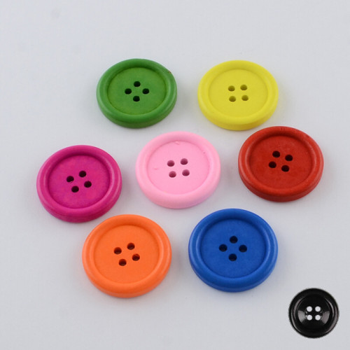Dřevěný knoflík pr.45mm (5ks) - náhodný mix