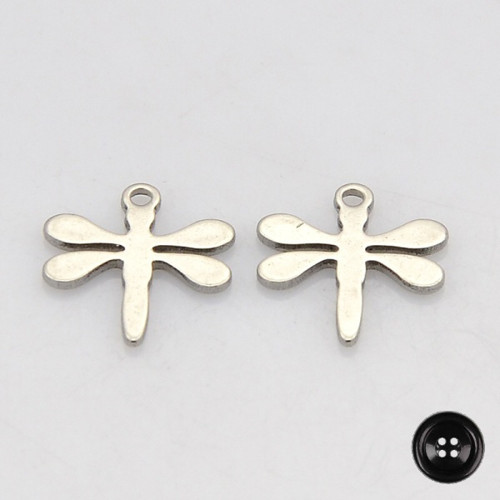 Přívěsek Vážka 11x10mm (2ks) - chirurgická ocel