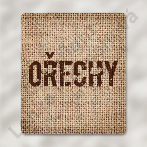 Ořechy - samolepka na nádobu