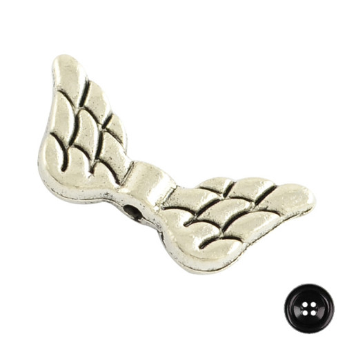 Korálky Křídla 19x9mm (10ks) - starostříbro
