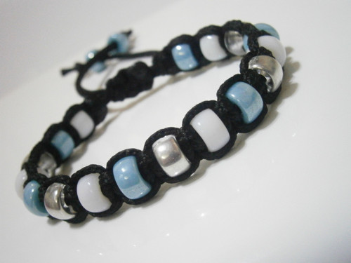 Náramek (shamballa/macramé) - Unisex — foto 1
