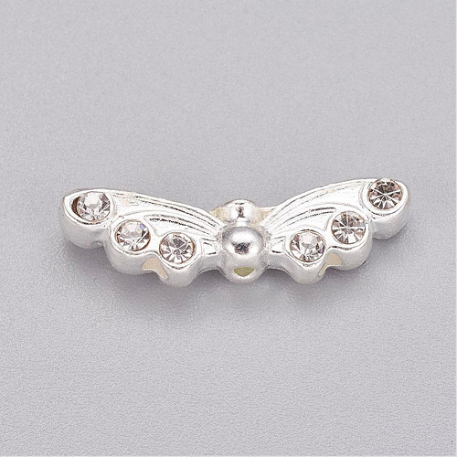 Korálky Křídla 21,5x8mm (8ks) - stříbrná