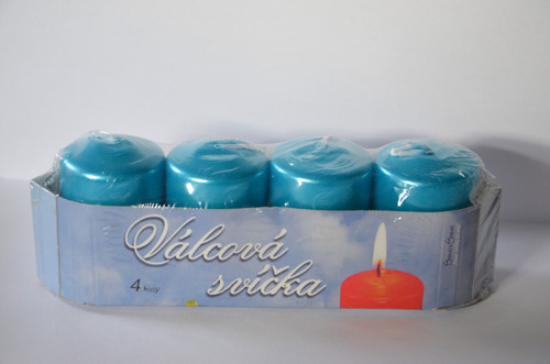 Adventní svíčky - tyrkysové — foto 1