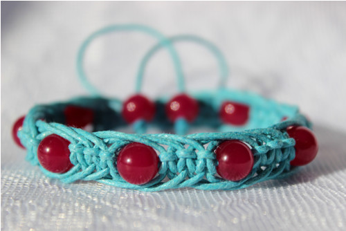 Rose jadeit.. Náramek s minerály — foto 1