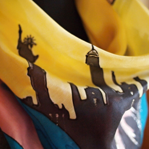 Hedvábný šátek - New York — foto 1