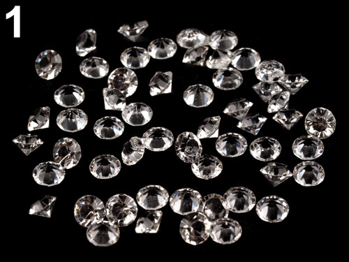 Broušené kamínky - 3,8 -4 mm - 10g