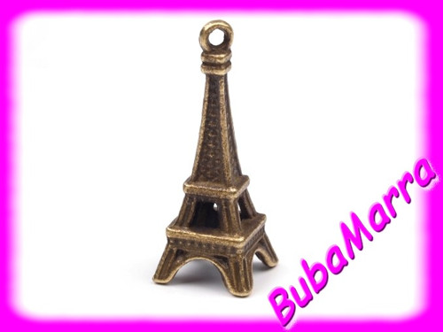 ~ EIFFELOVA VĚŽ 10x25mm~ přívěšek Paříž 3D
