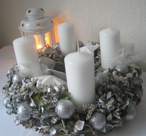 Adventní věnec z hortenzie — foto 1