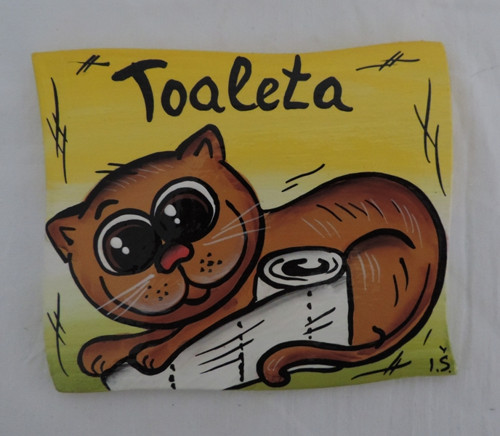 Cedulka na dveře-toaleta