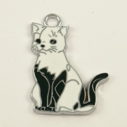 Přívěsek - černobílá kočka — foto 1