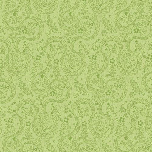 Látka Symphony Rose - zelená paisley