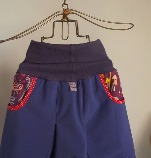 Bombarďáčky softshell "Magical forest purple"1-3r. — foto 1