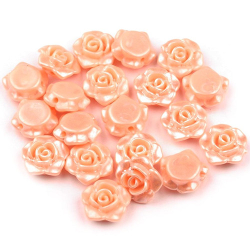 Růžičky - resin - 13 mm - 4 kusy