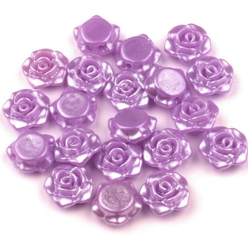 Růžičky - resin - 13 mm - 4 kusy