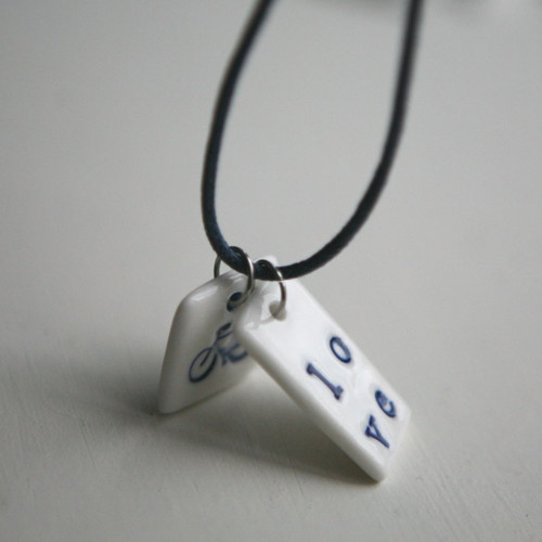 Love cycling blue (porcelán) — foto 1