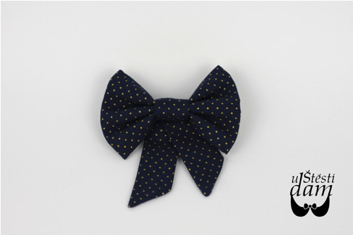 Brožka "Blue and Golden Dots"