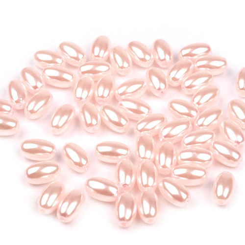 Akrylové oválky 6x10mm - 25 kusů