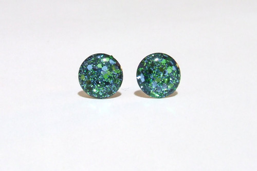 18 Green-Turqoise 10mm chirurgická ocel — foto 1
