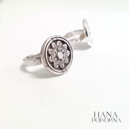 FLOR MEXICANA prsten PATINA (Ag 925)