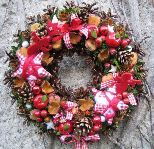 Adventní věneček na dveře — foto 1