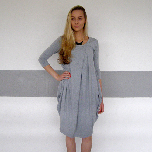 Šaty WIDE Grey — foto 1