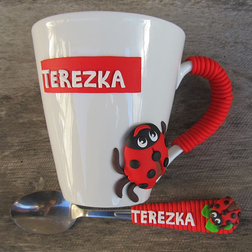 Hrníček + lžička se jménem - BERUŠKA
