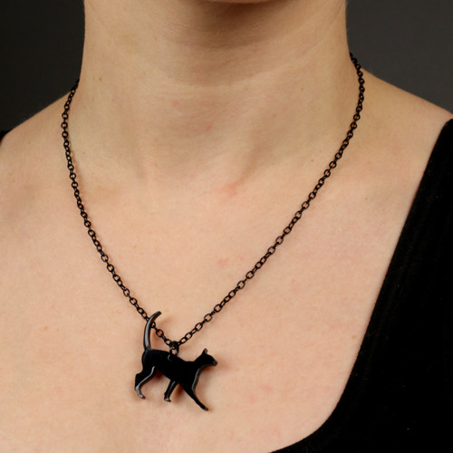 Necklace "black cat!"
