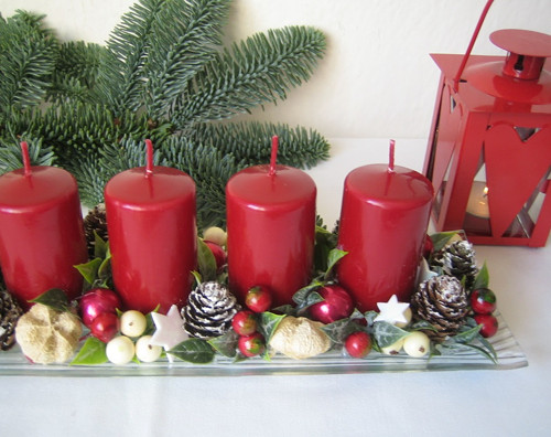 Adventní skleněný tácek — foto 1