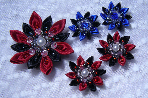 Kanzashi soupravička — foto 1