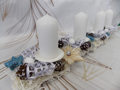 Ledová adventní lišta — foto 1
