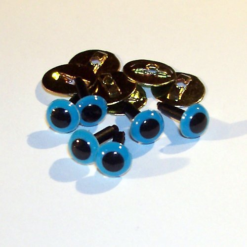 Bezpečnostní oči - modré, 6 mm — foto 1