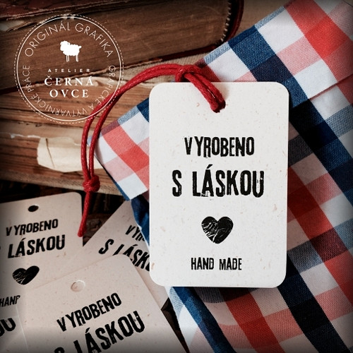 Cedulka - Vyrobeno S Láskou
