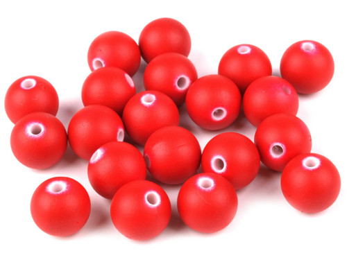 Korálky MATT plast kulička Ø12mm
