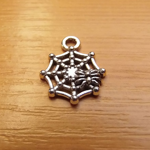 Pavučina s pavoučkem - 17x14mm