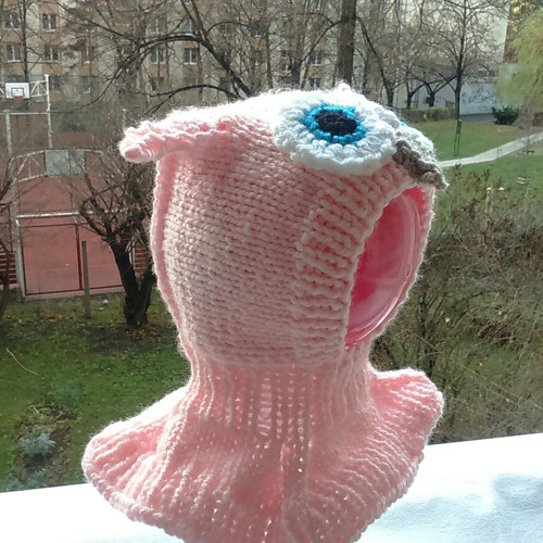 Dětská zimní kukla SOVIČKA RŮŽIČKA — foto 1