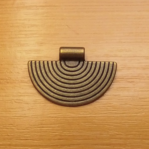 Spirála - starobronz - 23mm x 34mm
