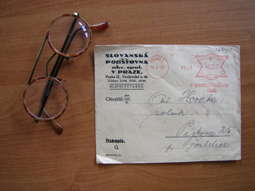 Sběratelská obálka ze 14. 9. 1935