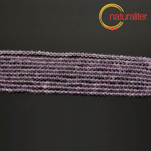 Ametyst - korálky 3mm, návlek 40cm