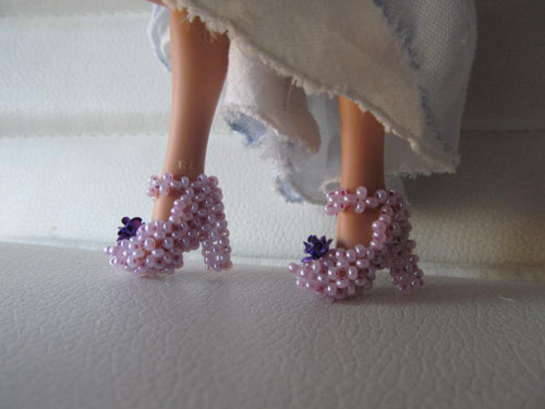 Fialové botky pro Barbie — foto 1