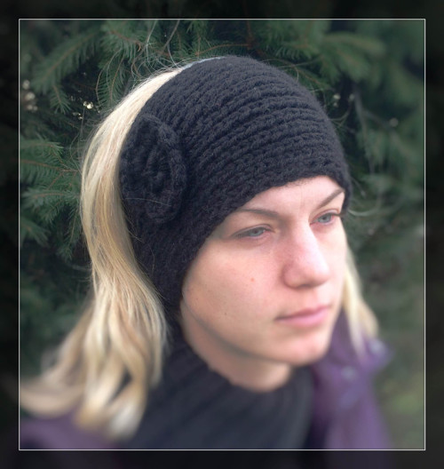 Čelenka dark flower — foto 1