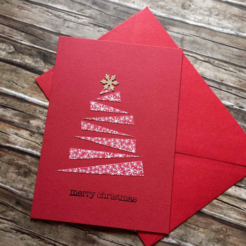 Přání "merry christmas" se stromkem — foto 1