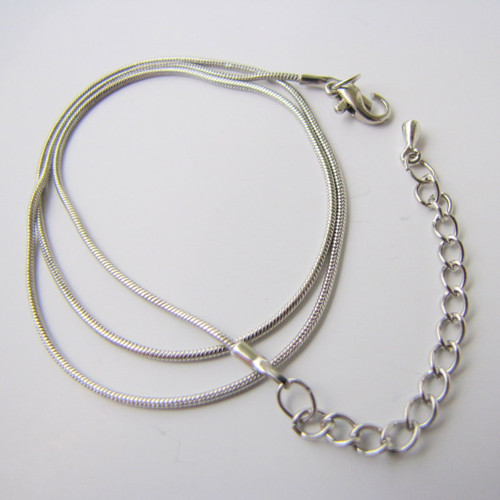 Hadí řetízek * 41cm/1mm * platina * bal/1ks