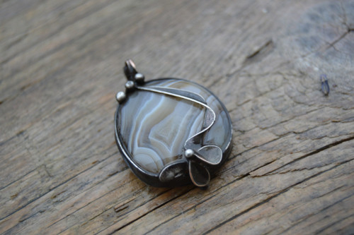 Achátový talisman - oboustranný šperk — foto 1