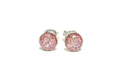 Rose quartz 6mm chirurgická ocel — foto 1