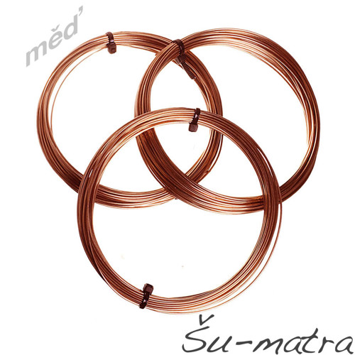 Měděný drát surový, 4,5 mm — foto 1