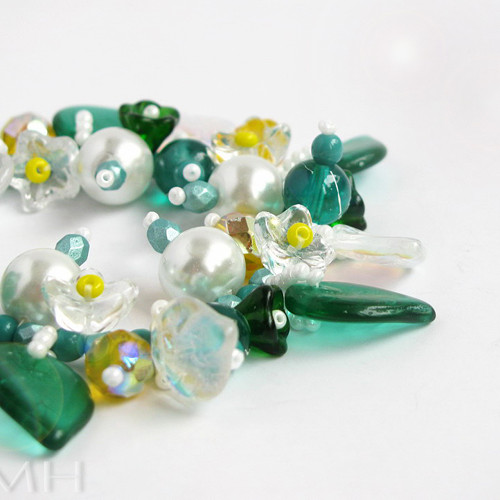 Beaded Bracelets - Mint and Chamomile — foto 1